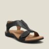 Sandales confortables à bout ouvert pour femmes - DartyShoes