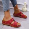 Sandales confortables à bout ouvert pour femme - DartyShoes