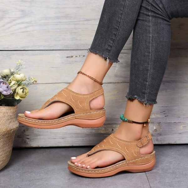 Sandales ergonomiques compensées pour femme - DartyShoes