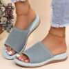 Sandales tricotées Confortables femmes - DartyShoes