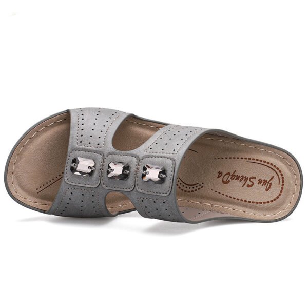 Sandales à racine épaisse confortables pour femmes - DartyShoes