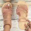 Sandales plates style gladiateur pour femme - DartyShoes