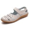 Sandales confortables en cuir pour femmes Chaussures 7